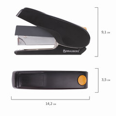 Степлер ЭНЕРГОСБЕРЕГАЮЩИЙ №24/<wbr/>6 &mdash; 24/<wbr/>8 BRAUBERG &laquo;Easy Press&raquo;, до 40 листов, БЕЗ УСИЛИЙ, 228742