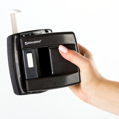 Дырокол металлический BRAUBERG &laquo;ULTRA&raquo;, до 20 листов, черный, 228758