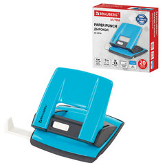 Дырокол металлический BRAUBERG &laquo;ULTRA&raquo;, до 20 листов, голубой, 228759