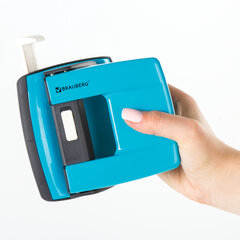 Дырокол металлический BRAUBERG &laquo;ULTRA&raquo;, до 20 листов, голубой, 228759