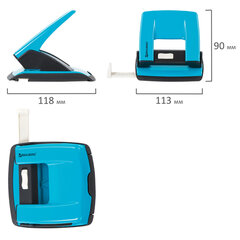 Дырокол металлический BRAUBERG &laquo;ULTRA&raquo;, до 20 листов, голубой, 228759