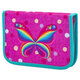 Пенал TIGER FAMILY 1 отделение, 1 откидная планка, ткань, "Rainbow Butterfly", 20х14х4 см, 228885