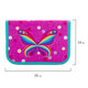 Пенал TIGER FAMILY 1 отделение, 1 откидная планка, ткань, "Rainbow Butterfly", 20х14х4 см, 228885