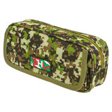 Пенал BRAUBERG для мальчиков, 1 отделение, органайзер, мягкий, "Military", зеленый, 21х5х9 см, 228990