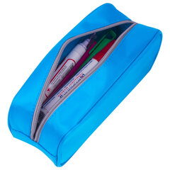 Пенал-косметичка BRAUBERG, мягкий, &laquo;KING SIZE BLUE&raquo;, 20&times;8&times;9 см, 229018