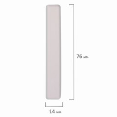 Мел белый квадратный 100 штук, ЮНЛАНДИЯ (Алгем), картонная упаковка, 229070