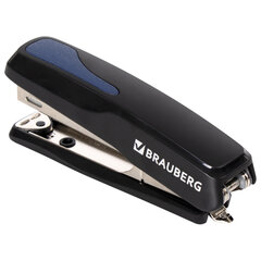 Степлер №10 BRAUBERG &laquo;Extra&raquo;, до 20 листов, антистеплер, черно-синий, 229078
