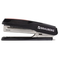 Степлер №10 BRAUBERG &laquo;Extra&raquo;, до 20 листов, антистеплер, черно-красный, 229079