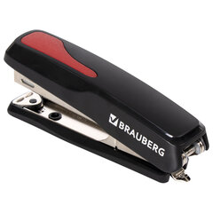 Степлер №10 BRAUBERG &laquo;Extra&raquo;, до 20 листов, антистеплер, черно-красный, 229079