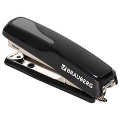 Степлер №10 BRAUBERG &laquo;Extra&raquo;, до 20 листов, антистеплер, черно-серый, 229080