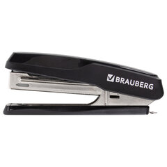 Степлер №10 BRAUBERG &laquo;Extra&raquo;, до 20 листов, антистеплер, черно-серый, 229080