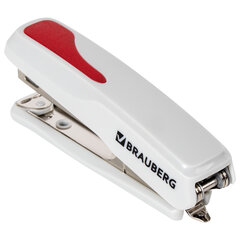 Степлер №10 BRAUBERG &laquo;Extra&raquo;, до 20 листов, антистеплер, серо-красный, 229082