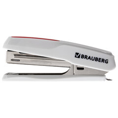 Степлер №10 BRAUBERG &laquo;Extra&raquo;, до 20 листов, антистеплер, серо-красный, 229082