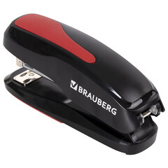 Степлер №24/<wbr/>6, 26/<wbr/>6 BRAUBERG &laquo;Extra&raquo;, до 30 листов, черно-красный, 229085