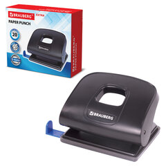 Дырокол BRAUBERG &laquo;Extra&raquo;, до 20 листов, черный, 229091