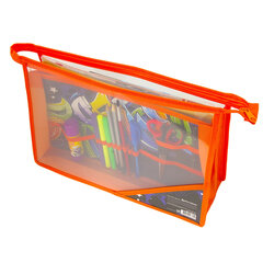 Папка для труда BRAUBERG А4, 2 отделения, пластик, молния сверху, органайзер, &laquo;Graffitti&raquo;, 229132