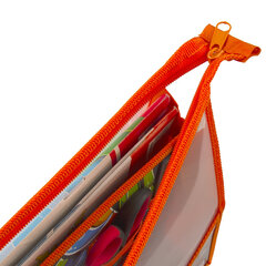 Папка для труда BRAUBERG А4, 2 отделения, пластик, молния сверху, органайзер, &laquo;Graffitti&raquo;, 229132