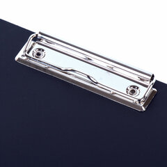 Папка-планшет STAFF, А4 (310&times;230 мм), с прижимом и крышкой, пластик, синяя, 0,5 мм, 229220