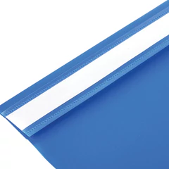 Скоросшиватель пластиковый STAFF, А4, 100/<wbr/>120 мкм, голубой, 229236