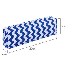 Пенал-косметичка ПИФАГОР, мягкий, &laquo;WAVE&raquo;, прямоугольный, 20&times;7&times;4 см, 229264