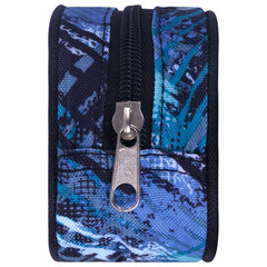 Пенал-косметичка BRAUBERG овальный, полиэстер, &laquo;Lines&raquo;, 22&times;9&times;5 см, 229273