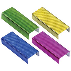 Скобы для степлера цветные №10, 1000 штук, BRAUBERG &laquo;EXTRA&raquo;, до 20 листов, 229300