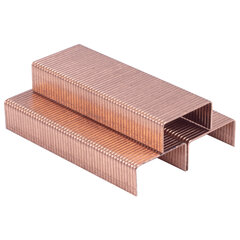 Скобы для степлера медное покрытие №24/<wbr/>6, 1000 штук, BRAUBERG &laquo;EXTRA&raquo;, до 30 листов, 229303