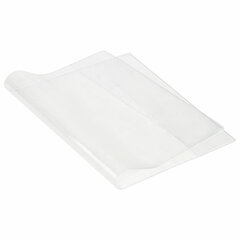 Обложка ПВХ со штрихкодом для тетрадей и дневников, С ЗАКЛАДКОЙ, ПЛОТНАЯ, 110 мкм, 210&times;350 мм, прозрачная, ЮНЛАНДИЯ, 229307