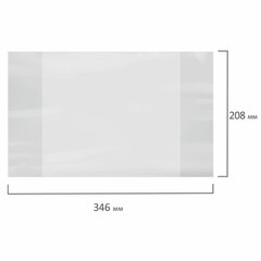 Обложка ПВХ для тетрадей и дневников, 80 мкм, 208&times;346 мм, прозрачная, ПИФАГОР, 229308