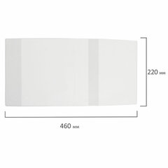 Обложка ПВХ со штрихкодом для рабочих тетрадей и прописей, ПЛОТНАЯ, 120 мкм, 220&times;460 мм, универсальная, прозрачная, ПИФАГОР, 229324