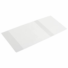 Обложка ПВХ со штрихкодом для рабочих тетрадей и прописей, ПЛОТНАЯ, 120 мкм, 220&times;460 мм, универсальная, прозрачная, ПИФАГОР, 229324