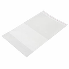 Обложка ПП со штрихкодом для тетрадей и дневников, КЛЕЙКИЙ КРАЙ, 80 мкм, 210&times;380 мм, универсальная, прозрачная, ПИФАГОР, 229342