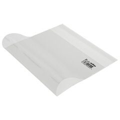 Обложка ПП со штрихкодом для тетрадей, прописей Горецкого, КЛЕЙКИЙ КРАЙ, 80 мкм, 243&times;455 мм, универсальная, прозрачная, ЮНЛАНДИЯ, 229353