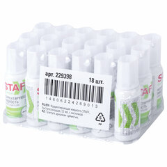 Корректирующая жидкость STAFF &laquo;Everyday&raquo; быстросохнущая, 15 мл, с кисточкой, 229398