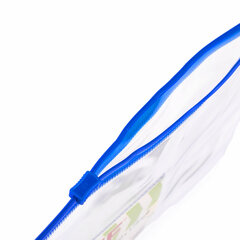 Папка-конверт на молнии А4 (335&times;238 мм), карман для визиток, прозрачная, 0,12 мм, STAFF, 229547