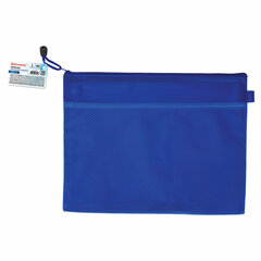 Папка-конверт на молнии МАЛОГО ФОРМАТА (240&times;175 мм) А5, 2 отделения, ПВХ, BRAUBERG &laquo;Energy&raquo;, 229553