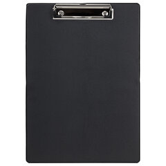 Доска-планшет STAFF с прижимом А4 (228&times;318 мм), картон/<wbr/>ПВХ, ЧЕРНАЯ, 229554