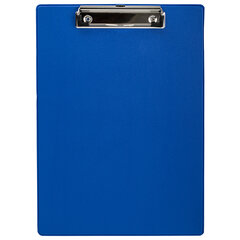 Доска-планшет STAFF с прижимом А4 (228&times;318 мм), картон/<wbr/>ПВХ, СИНЯЯ, 229555