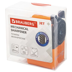 Точилка механическая BRAUBERG &laquo;JET&raquo;, металлический механизм, корпус оранжевый, 229567