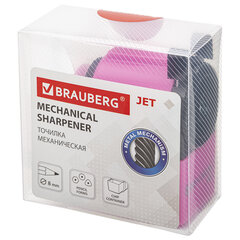Точилка механическая BRAUBERG &laquo;JET&raquo;, металлический механизм, корпус розовый, 229568