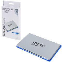 Штемпельная подушка TRODAT IDEAL, 160&times;90 мм, металлический корпус, синяя, 9074Мс