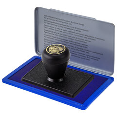 Штемпельная подушка TRODAT IDEAL, 160&times;90 мм, металлический корпус, синяя, 9074Мс