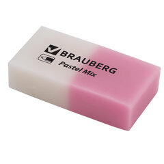 Набор ластиков BRAUBERG &laquo;Pastel Mix&raquo;, 6 шт., цвета ассорти, 44&times;21&times;10 мм, экологичный ПВХ, 229597