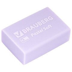 Ластики BRAUBERG &laquo;Pastel Soft&raquo; НАБОР 12 шт., размер ластика 31&times;20&times;10 мм, экологичный ПВХ, 229598