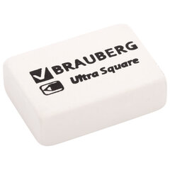 Ластики BRAUBERG &laquo;Ultra Square&raquo; 6 шт., размер ластика 29&times;18&times;8 мм, белые, натуральный каучук, 229603