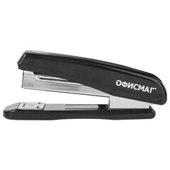 Степлер №24/<wbr/>6, 26/<wbr/>6 ОФИСМАГ, до 25 листов, черный, 229691