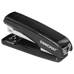 Степлер №24/<wbr/>6, 26/<wbr/>6 ОФИСМАГ, до 25 листов, черный, 229691
