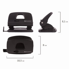 Дырокол BRAUBERG &laquo;SX-20&raquo;, до 20 листов, черный, 229694