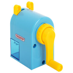 Точилка механическая ПИФАГОР &laquo;Монстрик&raquo;, корпус голубой, для чернографитных и цветных карандашей, 229715