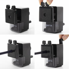 Точилка механическая STAFF &laquo;EVERYDAY&raquo; MS-796, корпус черный, 229796